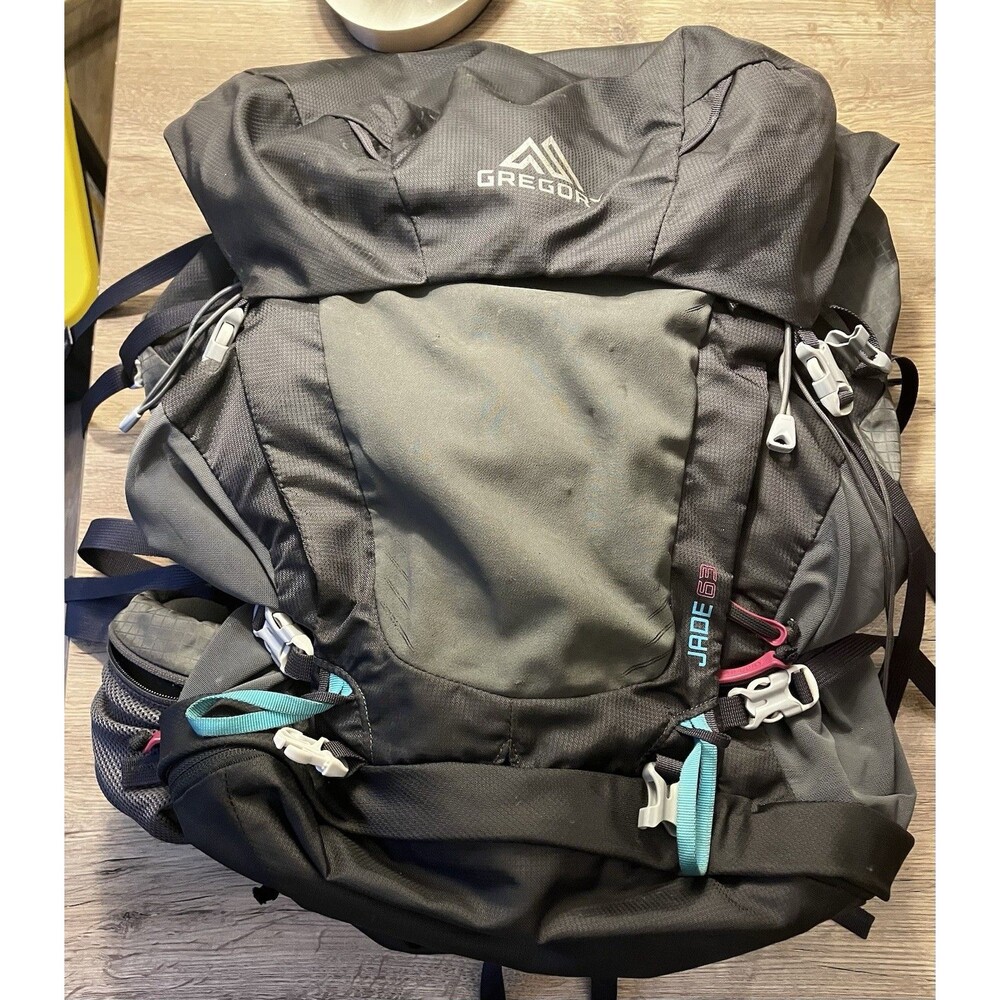 Gregory Jade 63 WXS Women's Day Hiking Backpack Ventilated Back w Pink Raincover